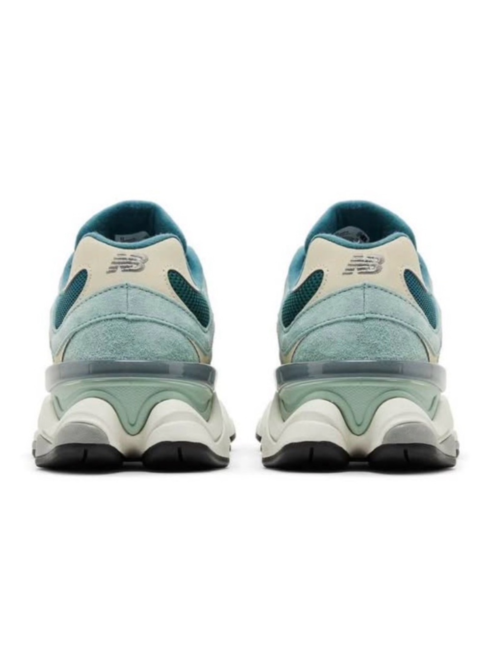New Balance Women's Mint Teal Cream Running Sneakers - Picture 5 of 9
